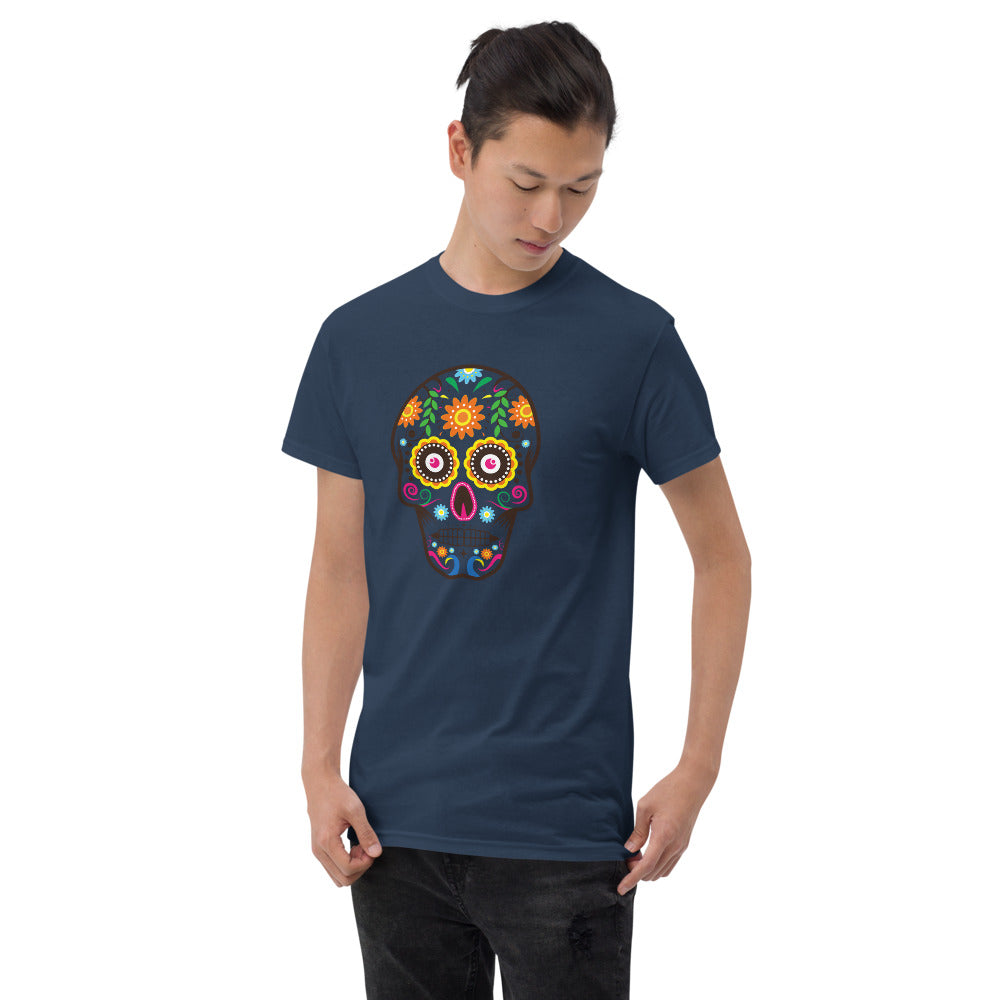 Shirtbanc Mens Graphic Shirt Day of The Dead Sugar Skull Oakland California x Vegas Tshirt