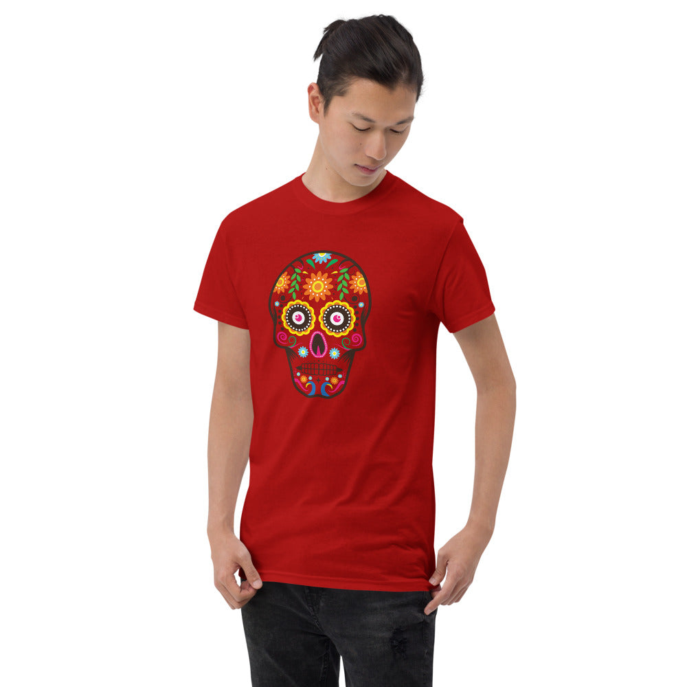 Sun Sugar Skull - Gildan - Plus Size - Men's Short Sleeve T-Shirt