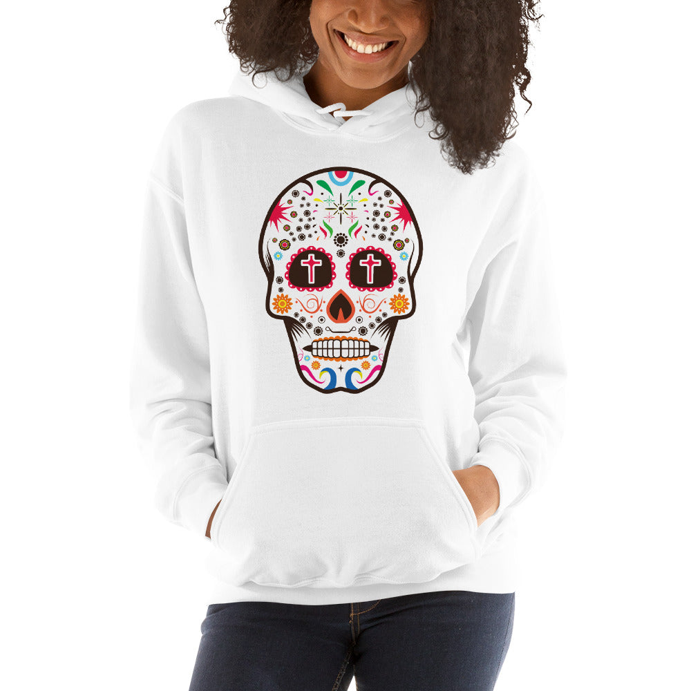 Cross Sugar Skull Gildan Plus Size Unisex Hoodie XXL Edge