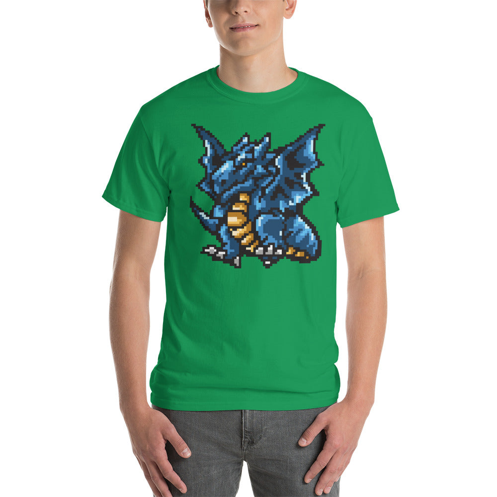 Retro 8-Bit Pixel Gaming Dragon - Gildan - Plus Size - Men's Short Sleeve T-Shirt