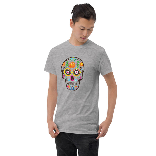 Sun Sugar Skull - Gildan - Plus Size - Men's Short Sleeve T-Shirt